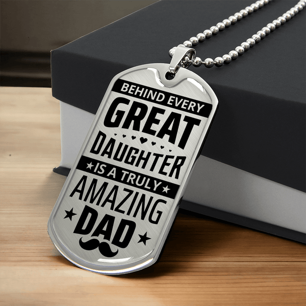 Luxury Graphic Dog Tag Necklace - HEARTEN