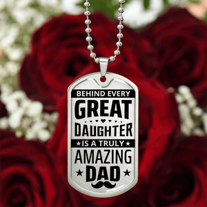 Luxury Graphic Dog Tag Necklace - HEARTEN