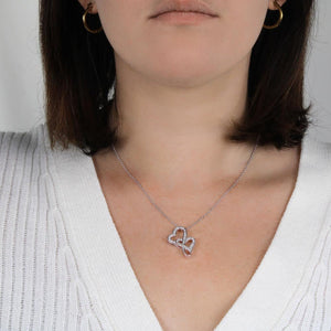Heart - to - Heart Pendant Necklace - HEARTEN