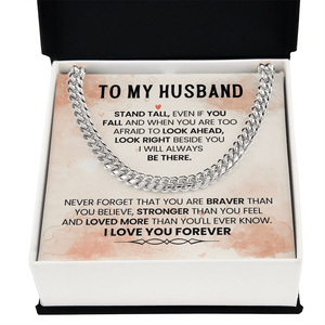 To My Amazing Husband – Cuban Link Chain - HEARTEN
