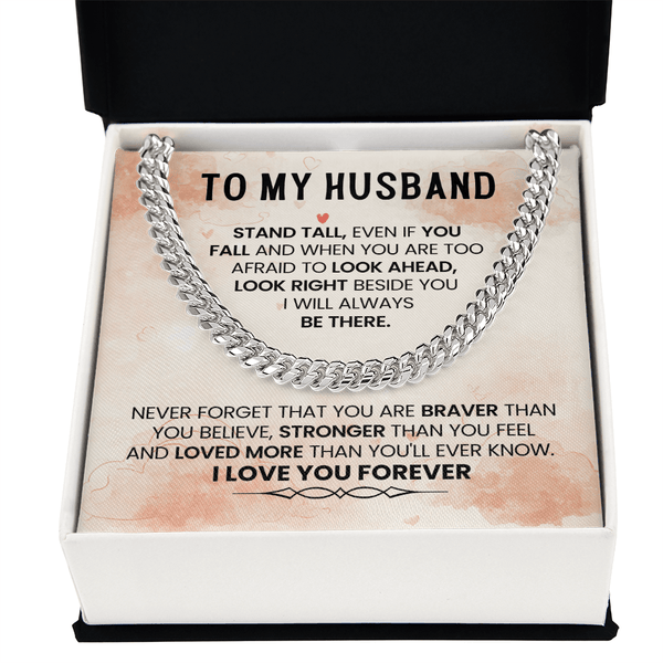 To My Amazing Husband – Cuban Link Chain - HEARTEN
