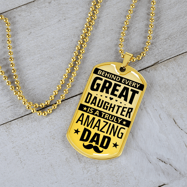 Luxury Graphic Dog Tag Necklace - HEARTEN