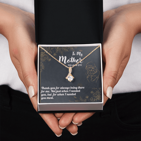 To my Mother Alluring Beauty Necklace - HEARTEN14