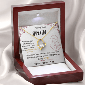 To My Mom - Forever Love Necklace - HEARTEN