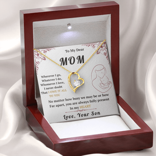 To My Mom - Forever Love Necklace - HEARTEN