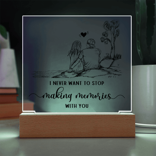 Acrylic Square Plaque - HEARTEN