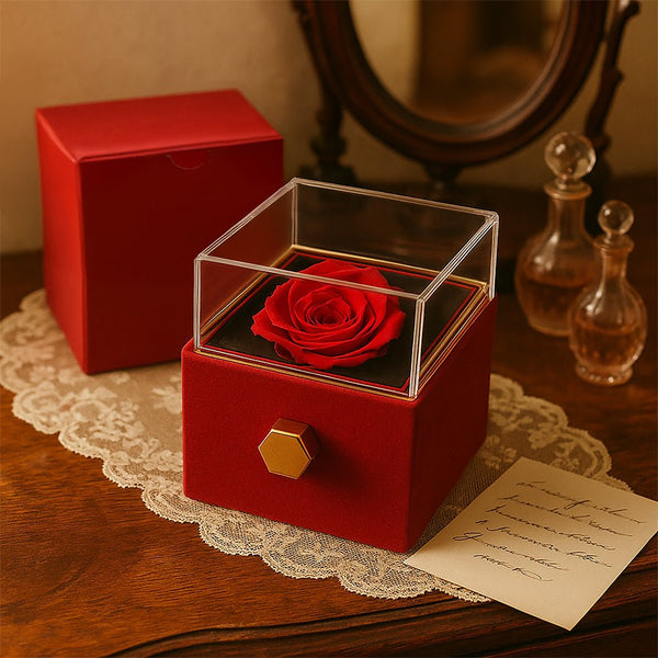 Forever Love with Rotating Rose Gift Box - HEARTEN
