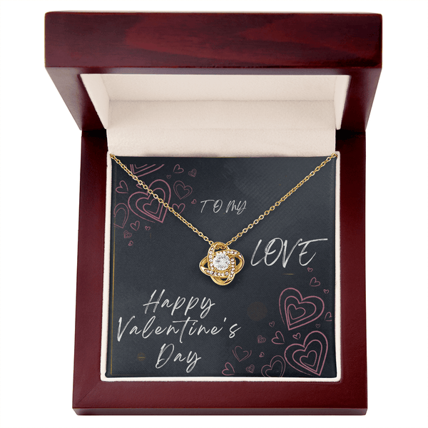 To My Love Love Knot Necklace - Valentine's Day Gift - HEARTEN