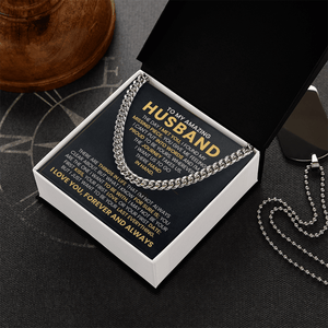 To My Amazing Husband – Cuban Link Chain - HEARTEN