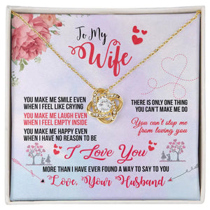 Love Knot Necklace (Yellow & White Gold Variants) too my Wife - HEARTEN