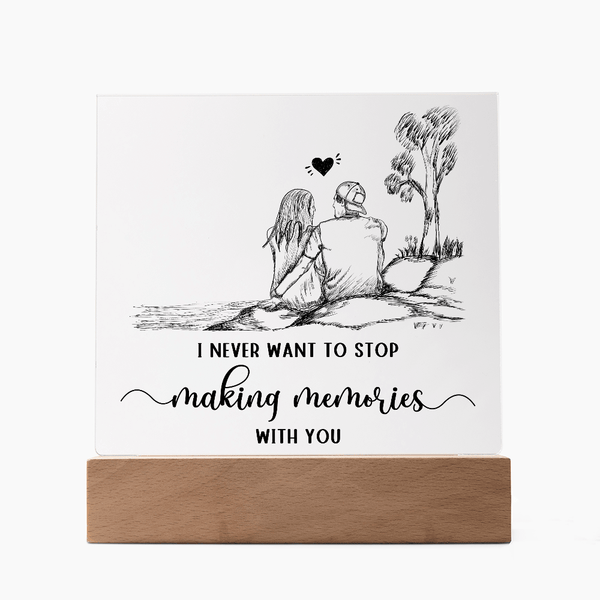 Acrylic Square Plaque - HEARTEN