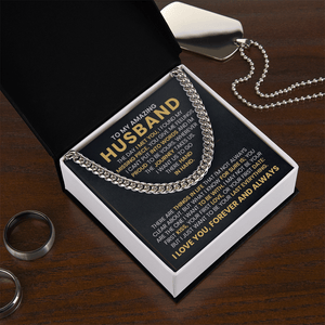 To My Amazing Husband – Cuban Link Chain - HEARTEN