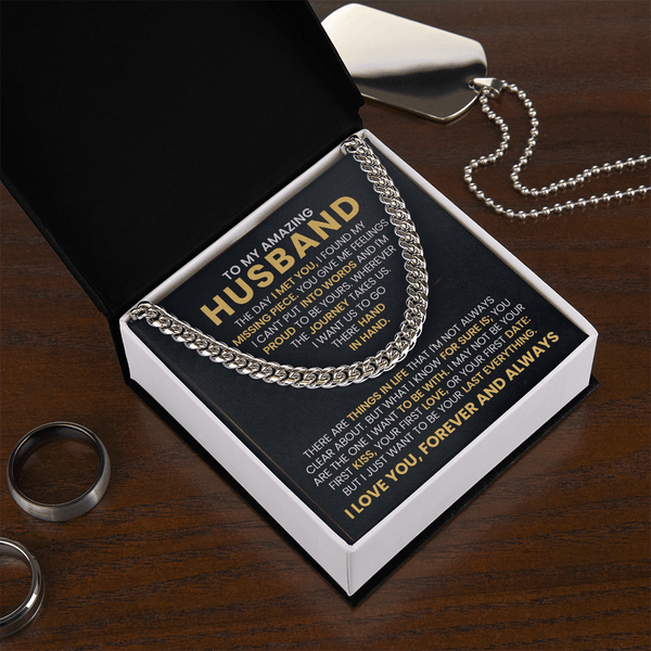 To My Amazing Husband – Cuban Link Chain - HEARTEN