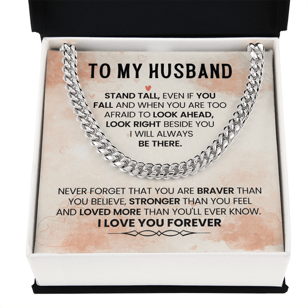 To My Amazing Husband – Cuban Link Chain - HEARTEN