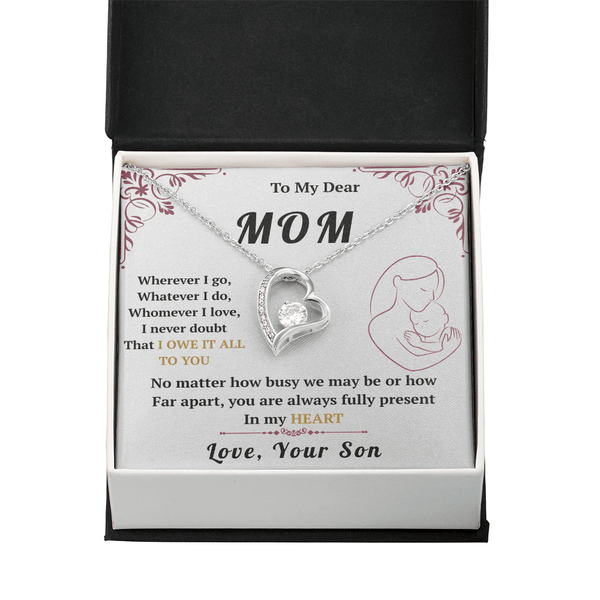 To My Mom - Forever Love Necklace - HEARTEN