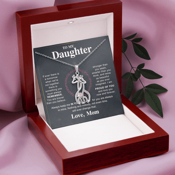 To My Beautiful Daughter - Giraffe Necklace - HEARTEN
