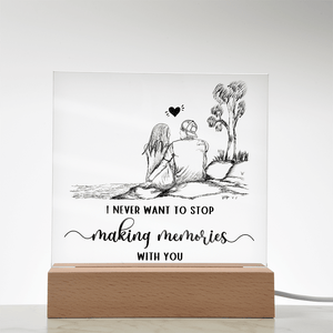 Acrylic Square Plaque - HEARTEN