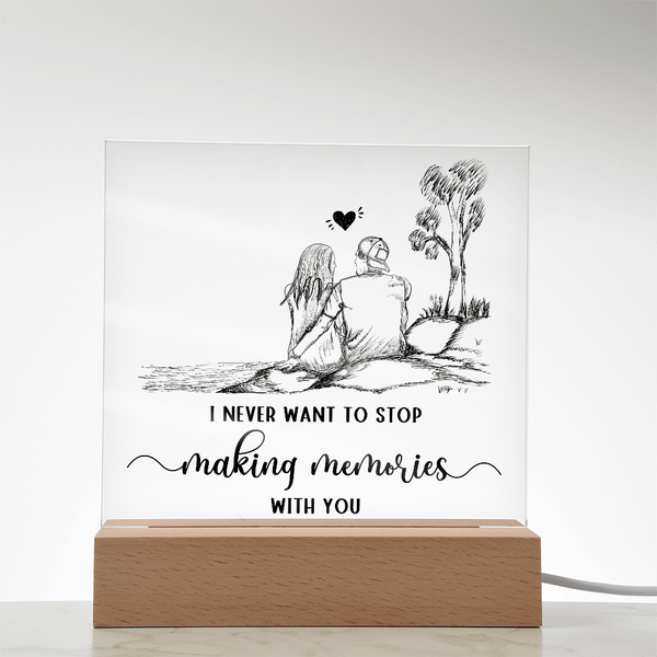Acrylic Square Plaque - HEARTEN