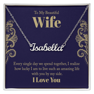 Custom Name Necklace - HEARTEN