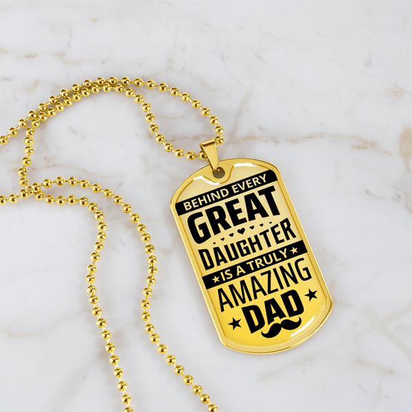 Luxury Graphic Dog Tag Necklace - HEARTEN