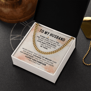 To My Amazing Husband – Cuban Link Chain - HEARTEN
