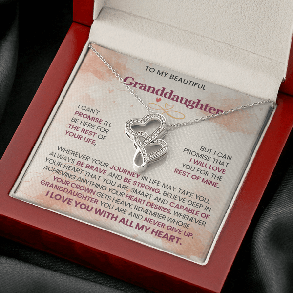 To My Beautiful Granddaughter - Heart to Heart Pendant Necklace - HEARTEN