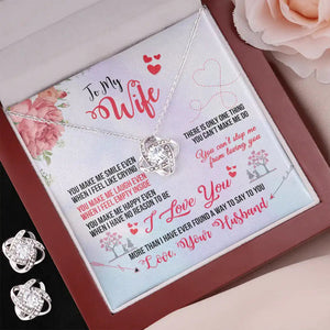 Love Knot Necklace & Earring Set - HEARTEN