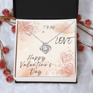 To My Love Love Knot Necklace - Valentine's Day Gift - HEARTEN
