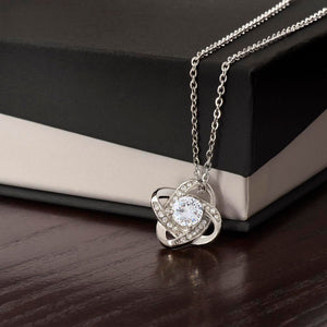 To My Beautiful Wife - Love Knot Necklace - HEARTEN