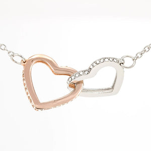 To My Dear Mom Interlocking Hearts Necklace - HEARTEN