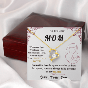 To My Mom - Forever Love Necklace - HEARTEN