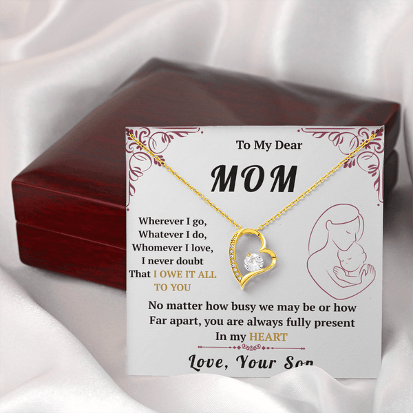 To My Mom - Forever Love Necklace - HEARTEN