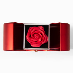 Forever Love Necklace with Red Heart Rose Box - HEARTEN