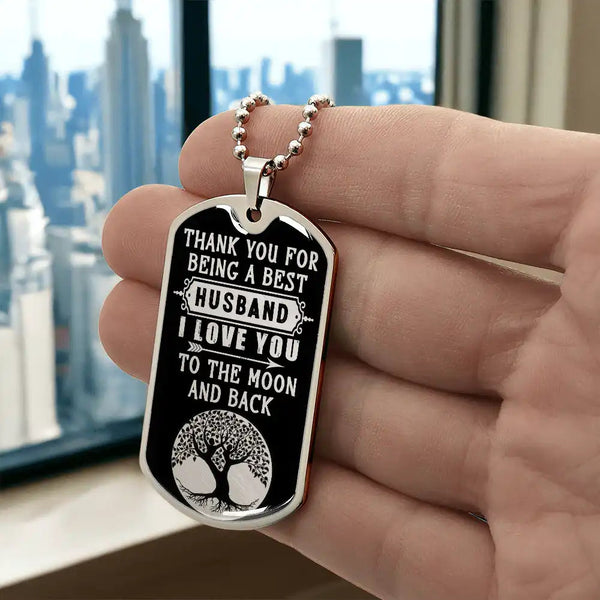 Luxury Graphic Dog Tag Necklace - HEARTEN