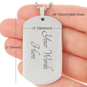 Luxury Graphic Dog Tag Necklace - HEARTEN