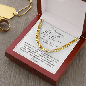Promise Cuban Link Chain for Him - HEARTEN29