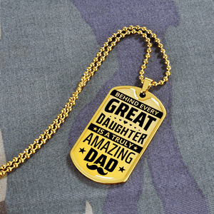 Luxury Graphic Dog Tag Necklace - HEARTEN