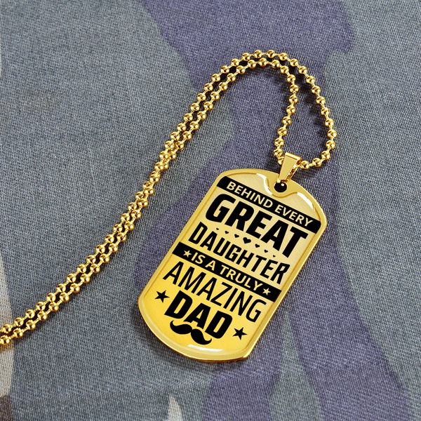 Luxury Graphic Dog Tag Necklace - HEARTEN