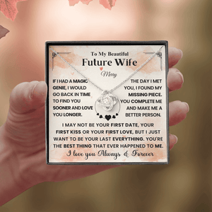 To My Beautiful Future Wife - Love Knot Necklace - HEARTEN
