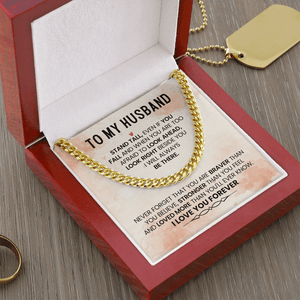 To My Amazing Husband – Cuban Link Chain - HEARTEN