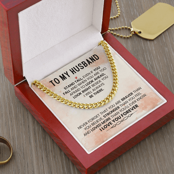 To My Amazing Husband – Cuban Link Chain - HEARTEN
