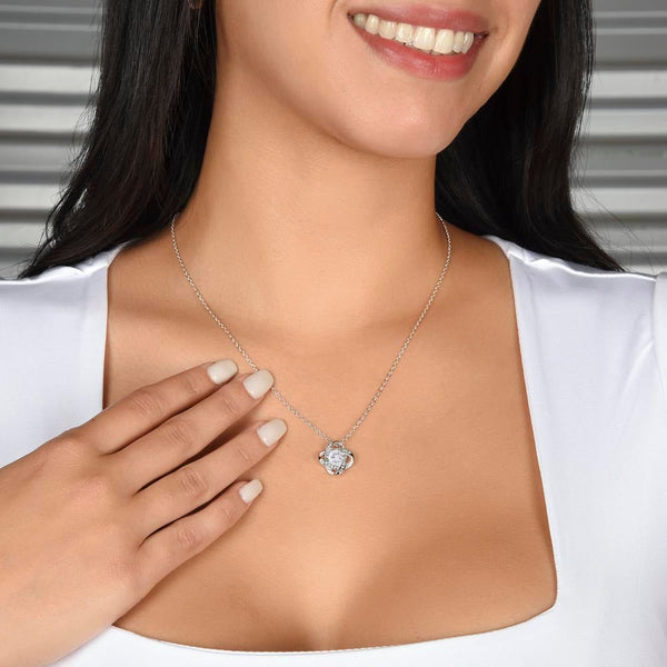 To My Wife - Love Knot Necklace - HEARTEN3