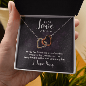 Interlocking Hearts Necklace (Yellow & White Gold Variants) - HEARTEN