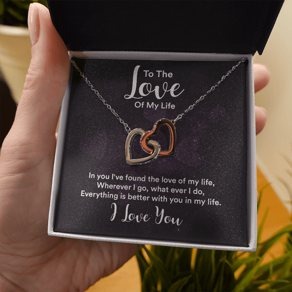 Interlocking Hearts Necklace (Yellow & White Gold Variants) - HEARTEN
