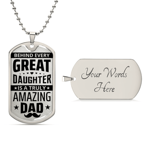 Luxury Graphic Dog Tag Necklace - HEARTEN