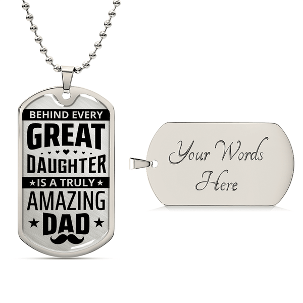 Luxury Graphic Dog Tag Necklace - HEARTEN