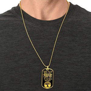 Luxury Graphic Dog Tag Necklace - HEARTEN
