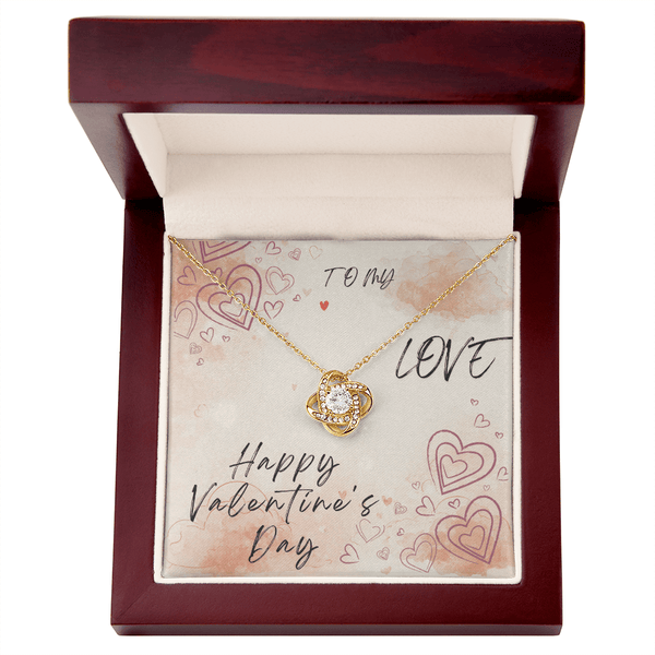 To My Love Love Knot Necklace - Valentine's Day Gift - HEARTEN