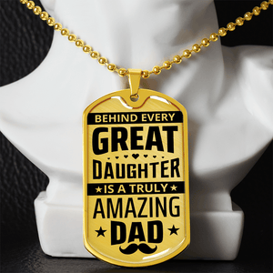 Luxury Graphic Dog Tag Necklace - HEARTEN