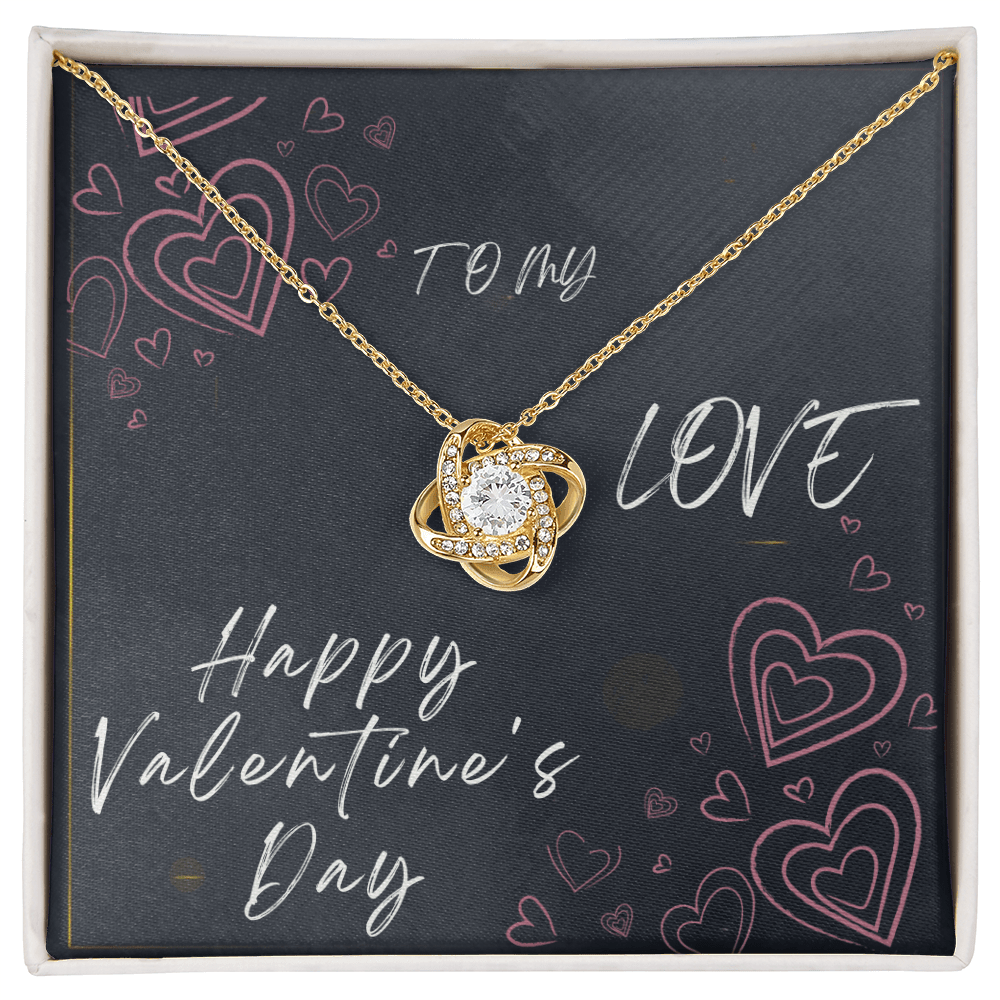 To My Love Love Knot Necklace - Valentine's Day Gift - HEARTEN